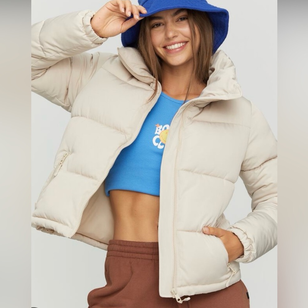 Taupe Puffer Jacket